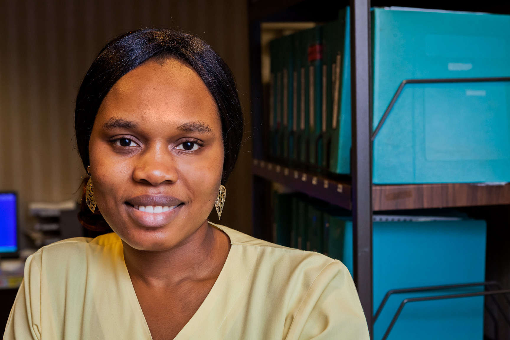 Series of portraits photographing the staff of the Oracle Health Care Center on location at the center.  The portraits have been incorporated in a video for Oradell. : Oradell Health Care Center : New York City portrait photographer