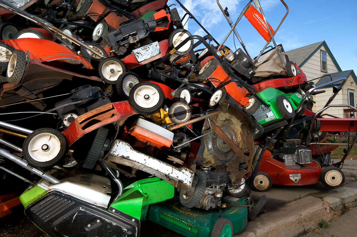 South Dakota lawn mower repair shop.  : On The Road : New York City portrait photographer