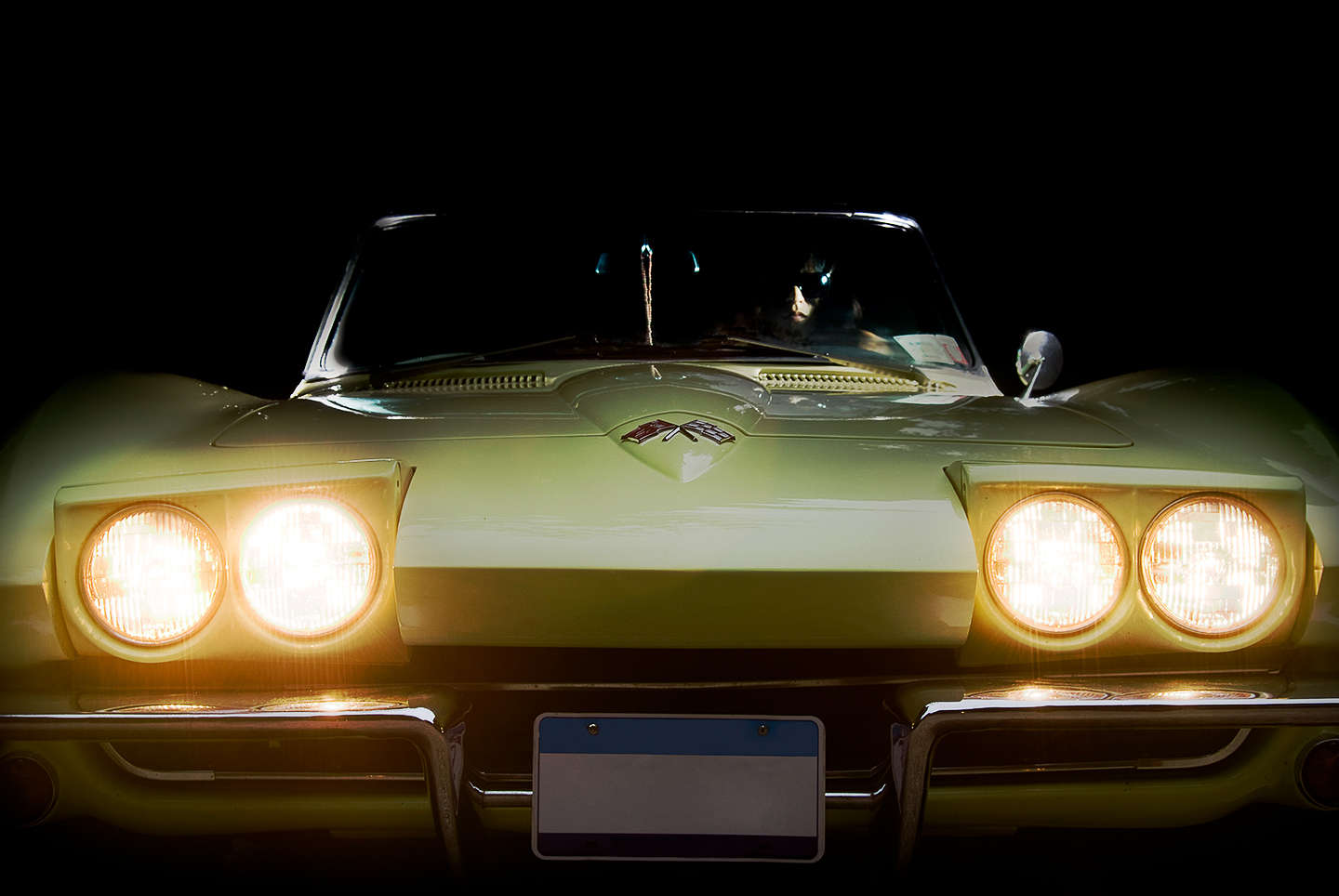 Corvette sports car portrait of Eunyoung Song. : Portraits : New York City portrait photographer