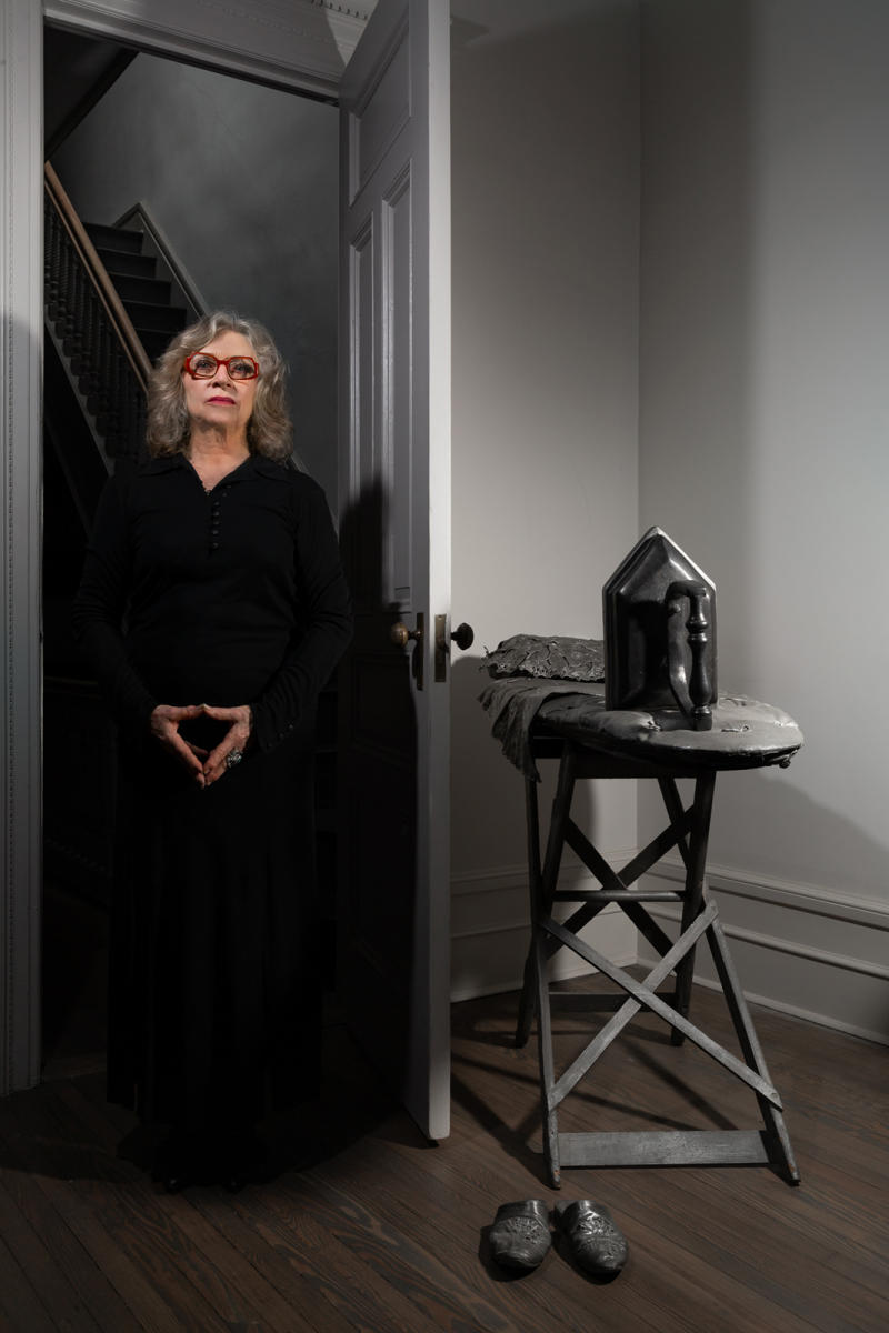 Leah Poller-sculpture - portrait for the NYC Harlem Art Walk
