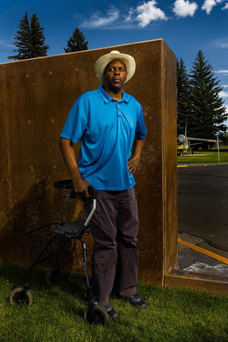 Air Force veteran Eddie Corbin at the Colorado Veterans Center at Homelake.  