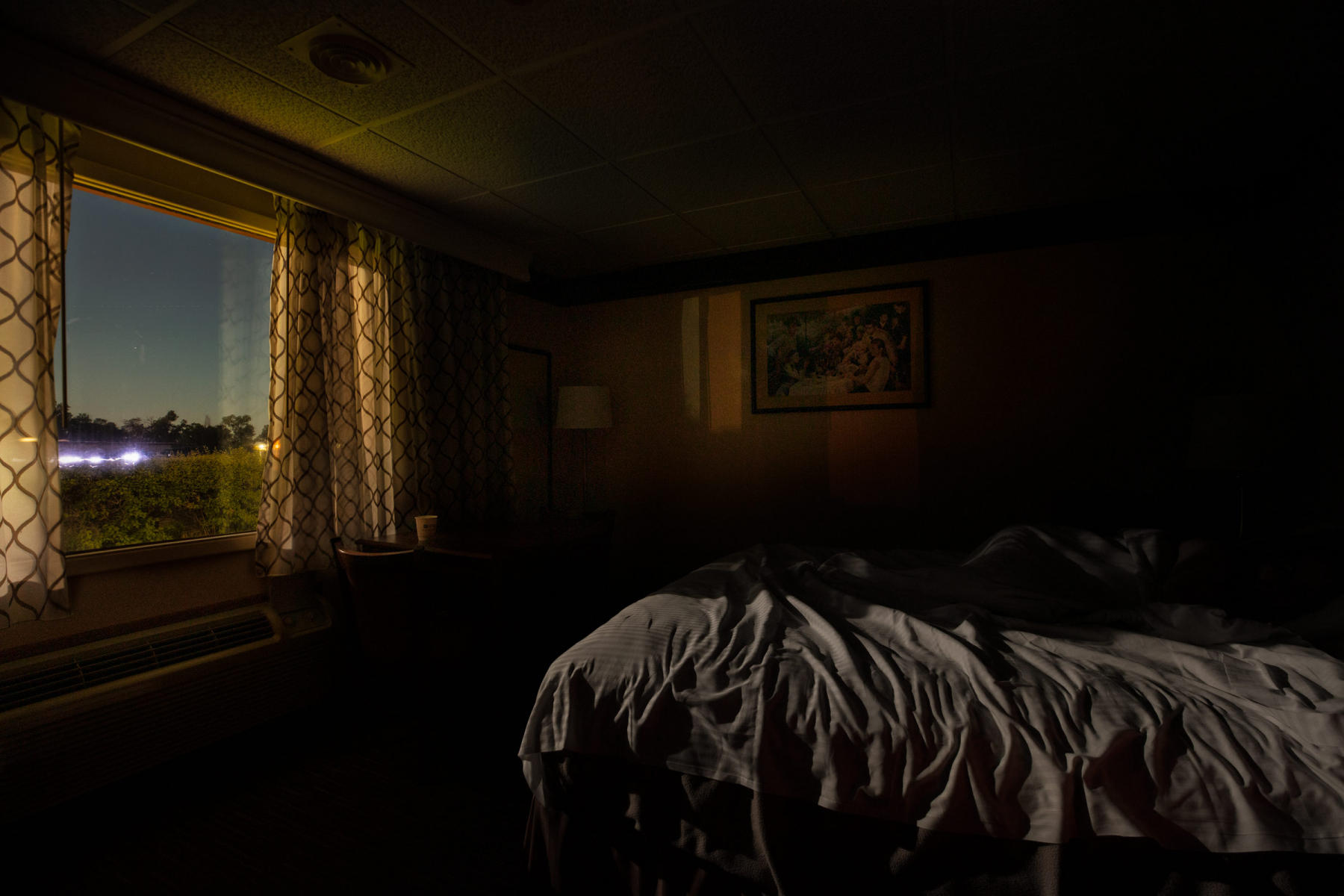 Moonlight in my motel room.  The Best Western Movie Manner is a wonderful motel to stay when you are visiting southern Colorado. I fell in love with the light. : Visiting Mom : New York City portrait photographer
