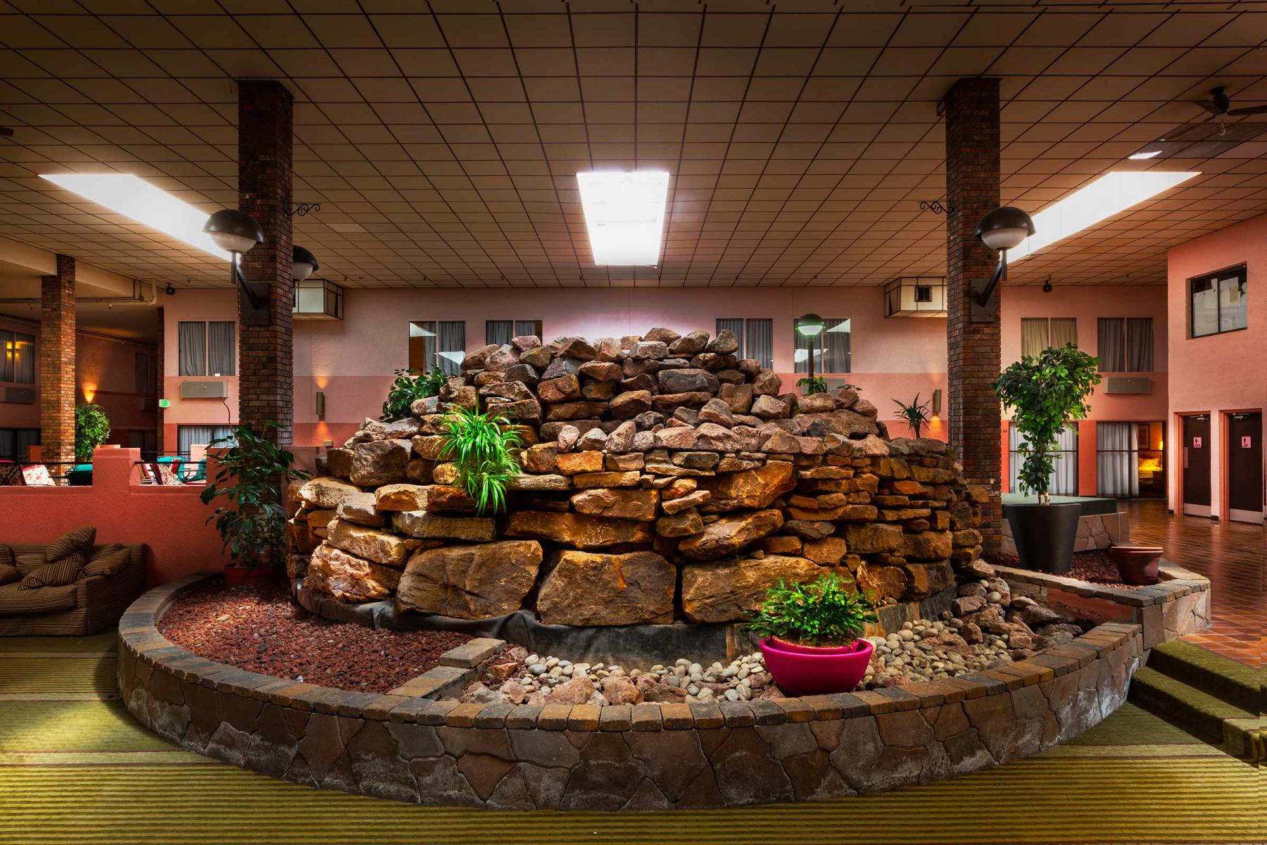Rodeway Inn - Alamosa, Colorado - best rock garden lobby. : Visiting Mom : New York City based photographer and video specializing in portrait corporate portraits, video, editorial stories for on location and architectural photography
