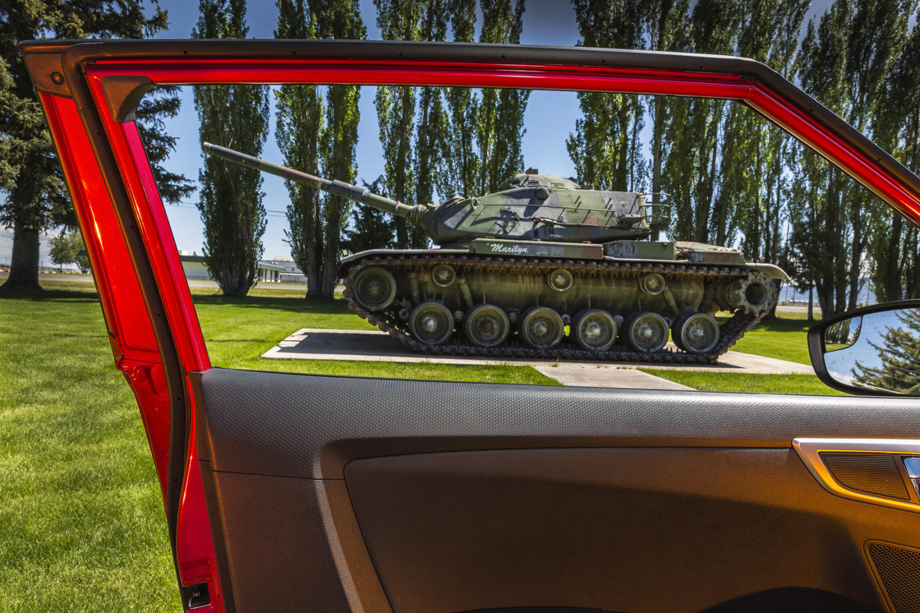 Parking lot view at the Veteran Center Homelake Colorado.   : Visiting Mom : New York City portrait photographer