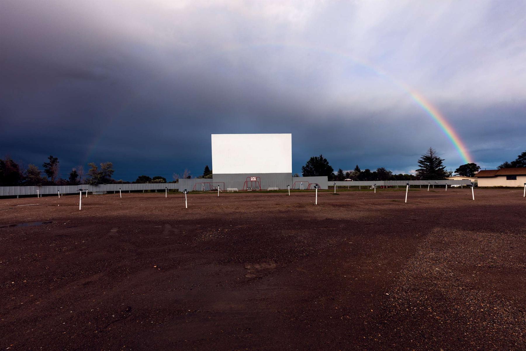 Best Western Movie Manor Star Drive Inn Theater with free rainbow  : Visiting Mom : New York City portrait photographer