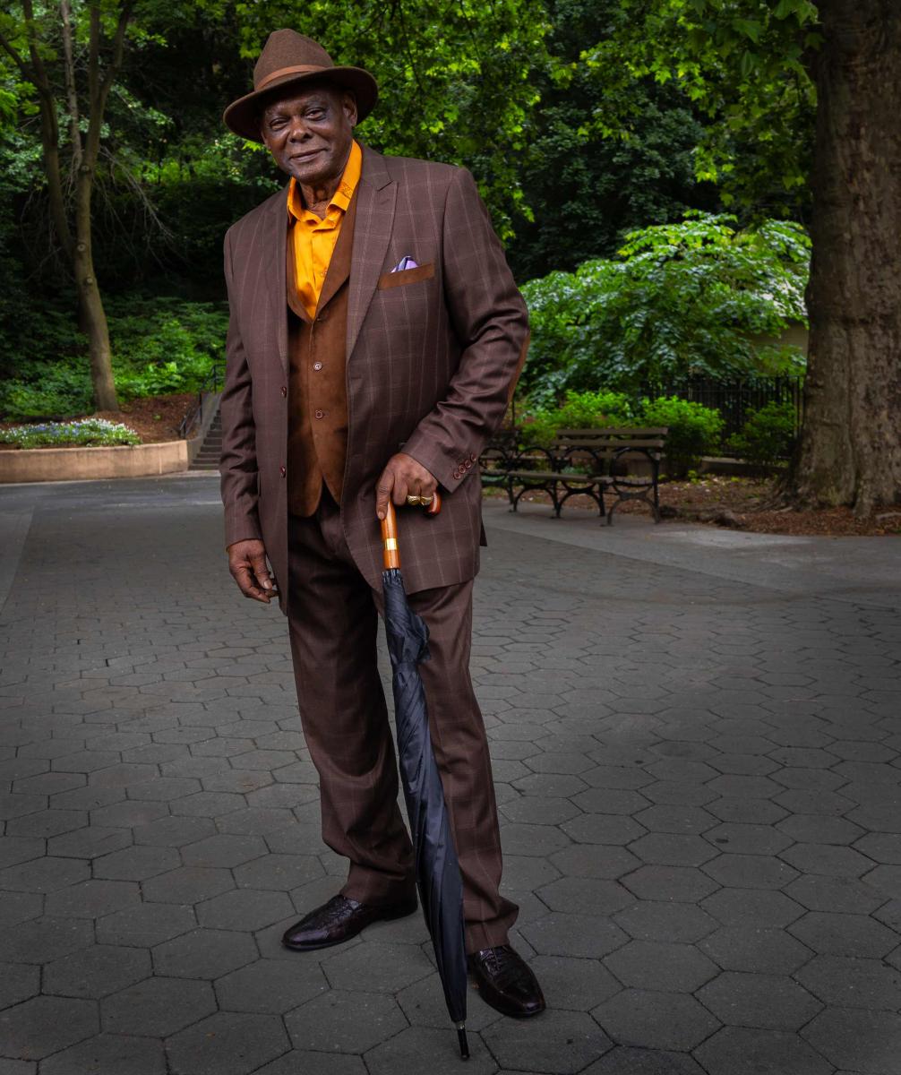 Bobby Hopkins - At the Jackie Robinson Park in Harlem, various community pedestrians were photographed for the 
ReFashion Our Future produced by Susan Stair with sponsorship from the Howard Gilman Foundation,
LMCC, NYC Cultural Affairs and the NYC Parks Dept.