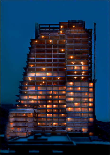 The Majestic under construction, New York City in Harlem