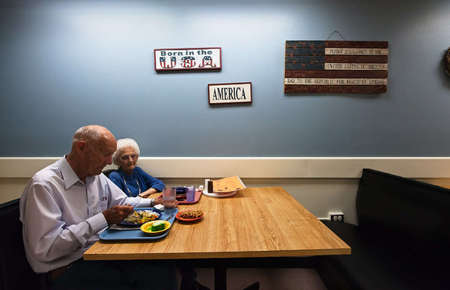 Lunch time with a lovely couple at the VA Center  Homelake, CO
