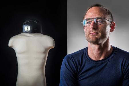 Dr. Lee von Kraus scientist working on brain circuit modification to allow novel cognitive abilities / for Wirtschafts Woche Publication, Germany