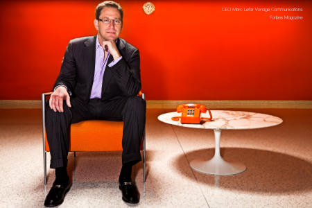 Vonage CEO Marc Lefar for Forbes Magazine - corporate portrait