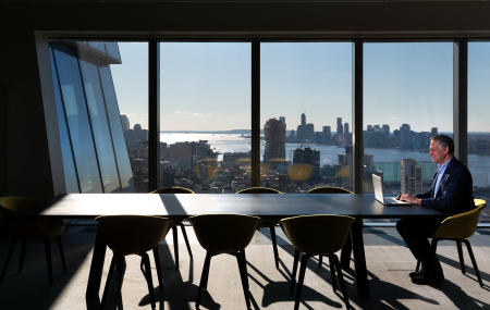 Dan Doctoroff of Sidewalk Labs for Estate Gazette - London magazine.  Photographed on location at Hudson Yards, NYC