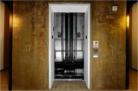 Otis Gen2 elevator at the Proximity Hotel, Greensboro, NC a LEED certified hotel -state of the art GREEN hotel 
